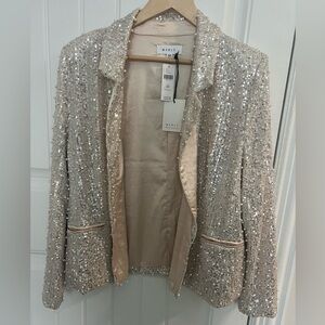 Mable medium petite pearl & sequin jacket- NWT